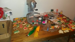 The finished Christmas Cookies
